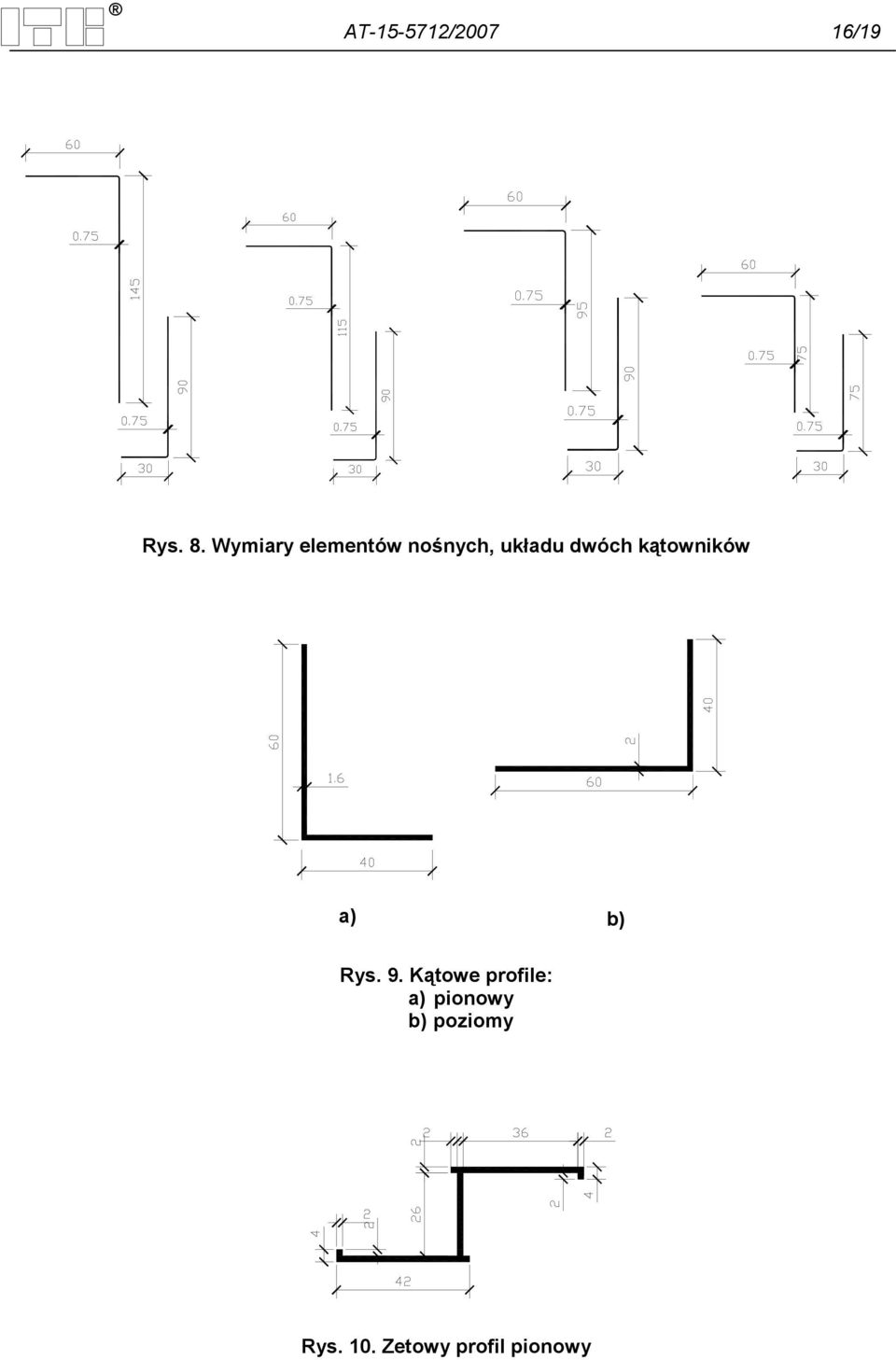 kątowników a) b) Rys. 9.