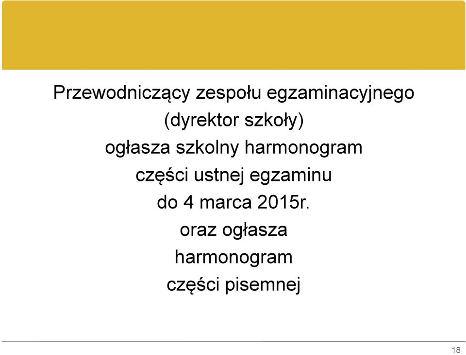 harmonogram części ustnej egzaminu do 4