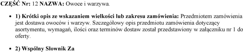 Szczegółowy opis przedmiotu zamówienia dotyczący