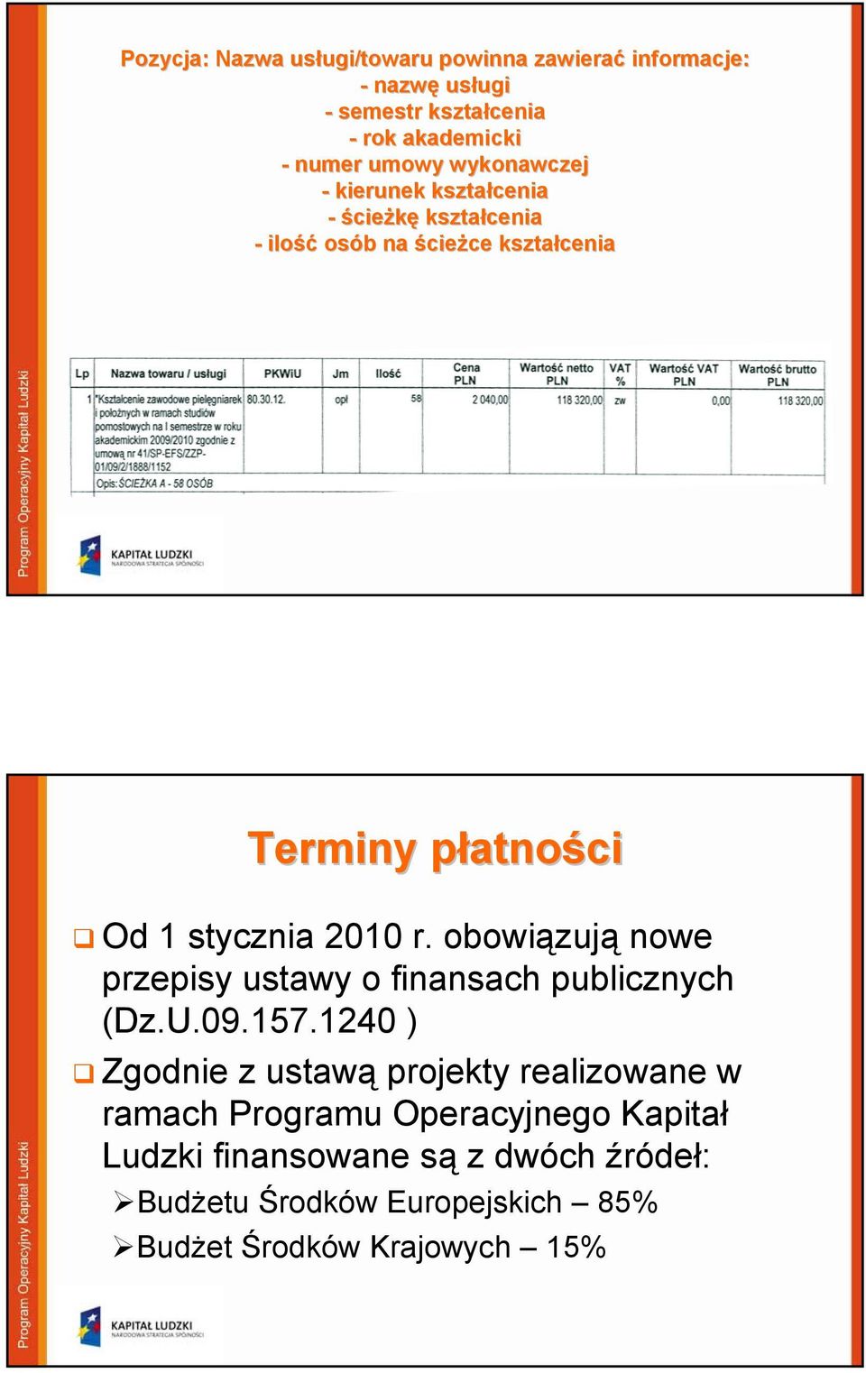 stycznia 2010 r. obowiązują nowe przepisy ustawy o finansach publicznych (Dz.U.09.157.