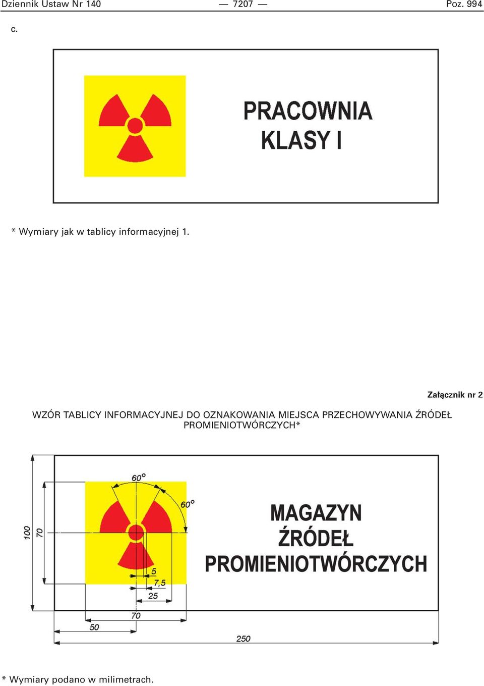 WZÓR TABLICY INFORMACYJNEJ DO OZNAKOWANIA MIEJSCA