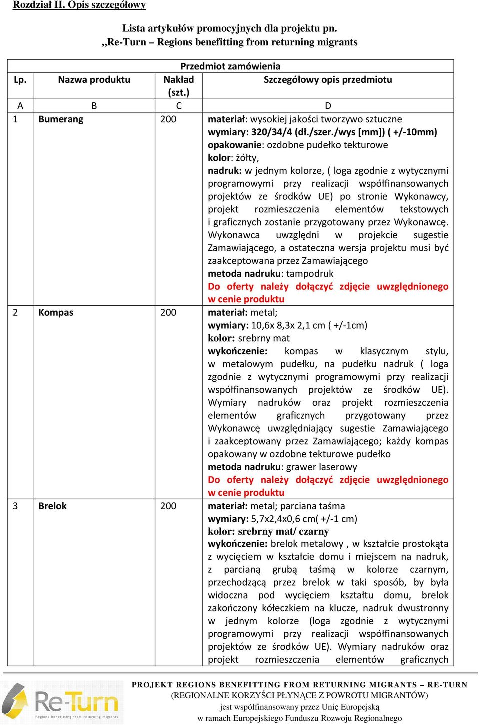 /wys [mm])( +/-10mm) opakowanie: ozdobne pudełko tekturowe kolor: żółty, nadruk: w jednym kolorze, ( loga zgodnie z wytycznymi projektów ze środków UE) po stronie Wykonawcy, projekt rozmieszczenia