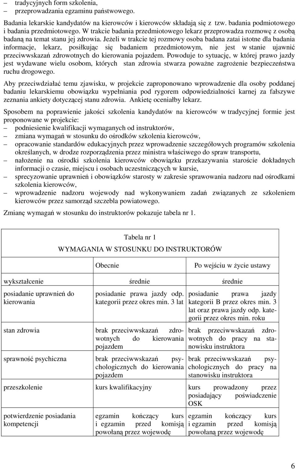 Jeżeli w trakcie tej rozmowy osoba badana zatai istotne dla badania informacje, lekarz, posiłkując się badaniem przedmiotowym, nie jest w stanie ujawnić przeciwwskazań zdrowotnych do kierowania