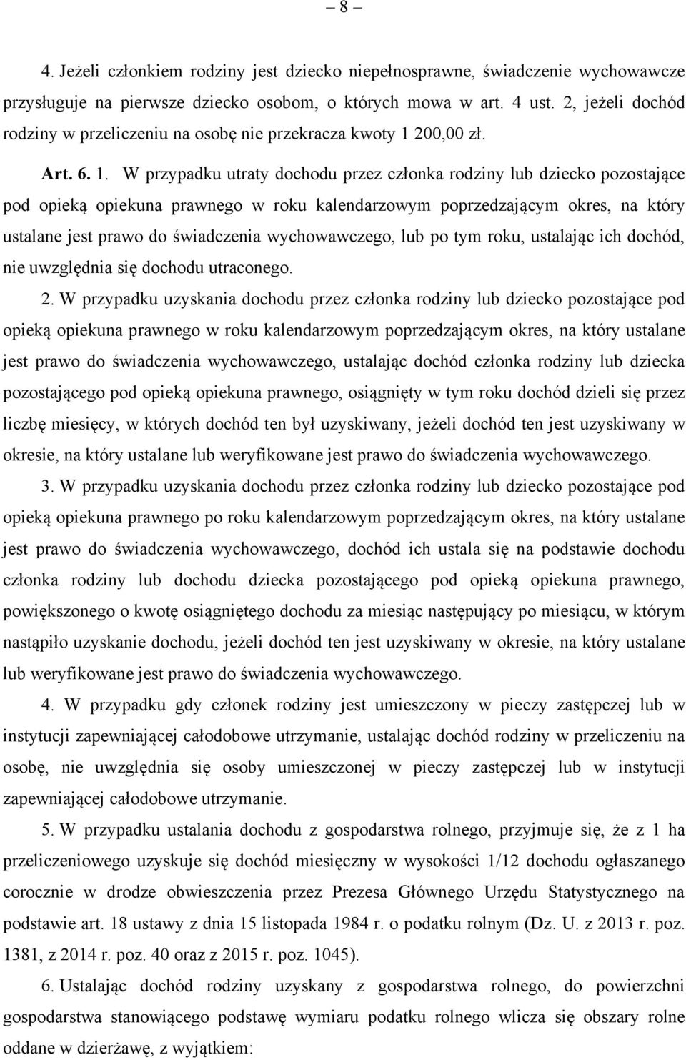 200,00 zł. Art. 6. 1.