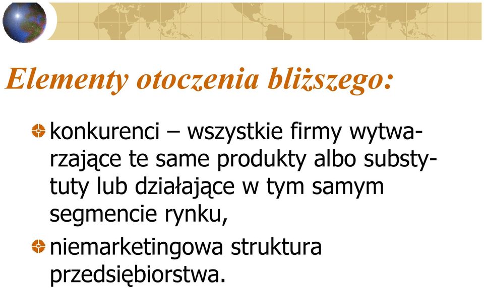 albo substytuty lub działające w tym samym