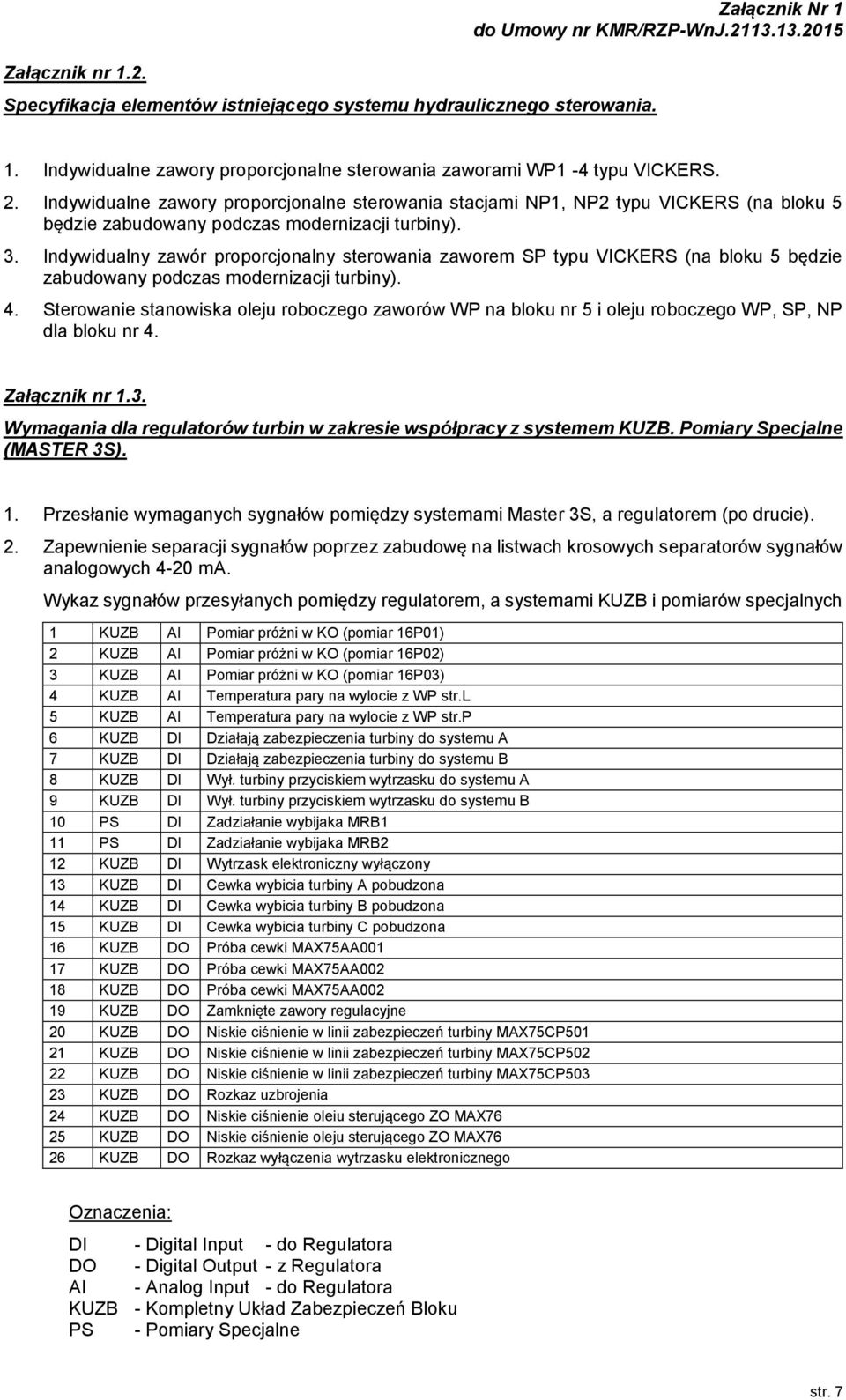 Indywidualny zawór proporcjonalny sterowania zaworem SP typu VICKERS (na bloku 5 będzie zabudowany podczas modernizacji turbiny). 4.