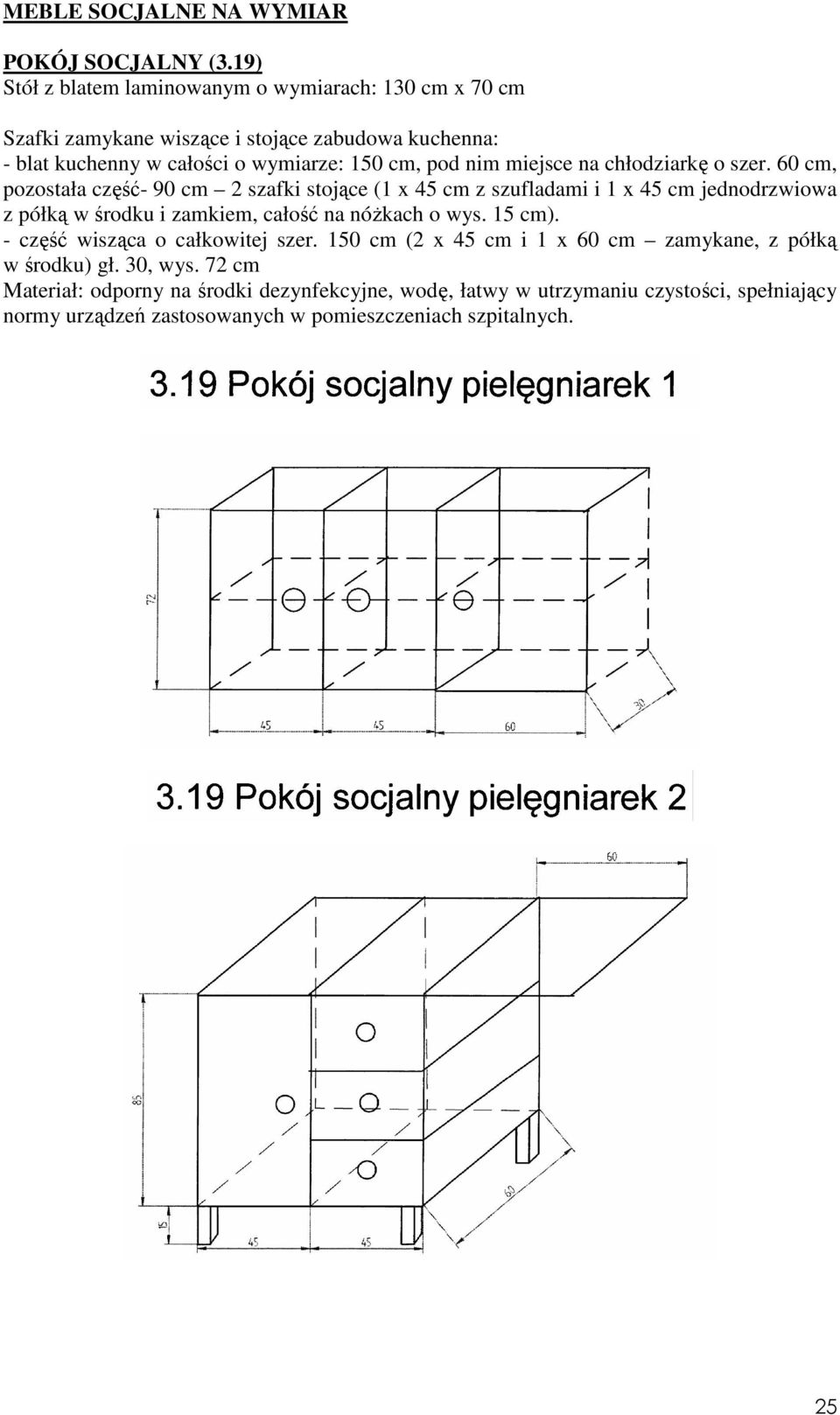 miejsce na chłodziarkę o szer.