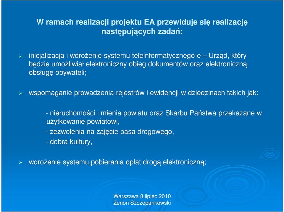 wspomaganie prowadzenia rejestrów i ewidencji w dziedzinach takich jak: - nieruchomości i mienia powiatu oraz Skarbu Państwa