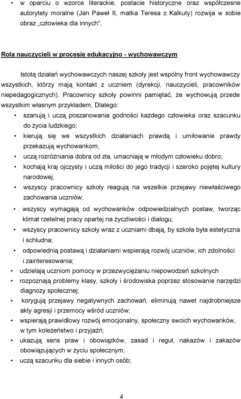 pracowników niepedagogicznych).