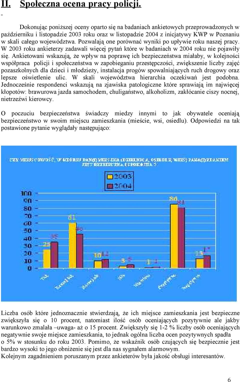 Pozwalają one porównać wyniki po upływie roku naszej pracy. W roku ankieterzy zadawali więcej pytań które w badaniach w roku nie pojawiły się.