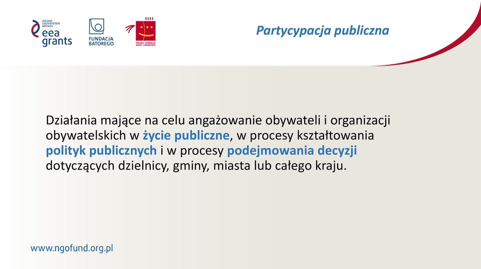 procesy kształtowania polityk publicznych i w procesy