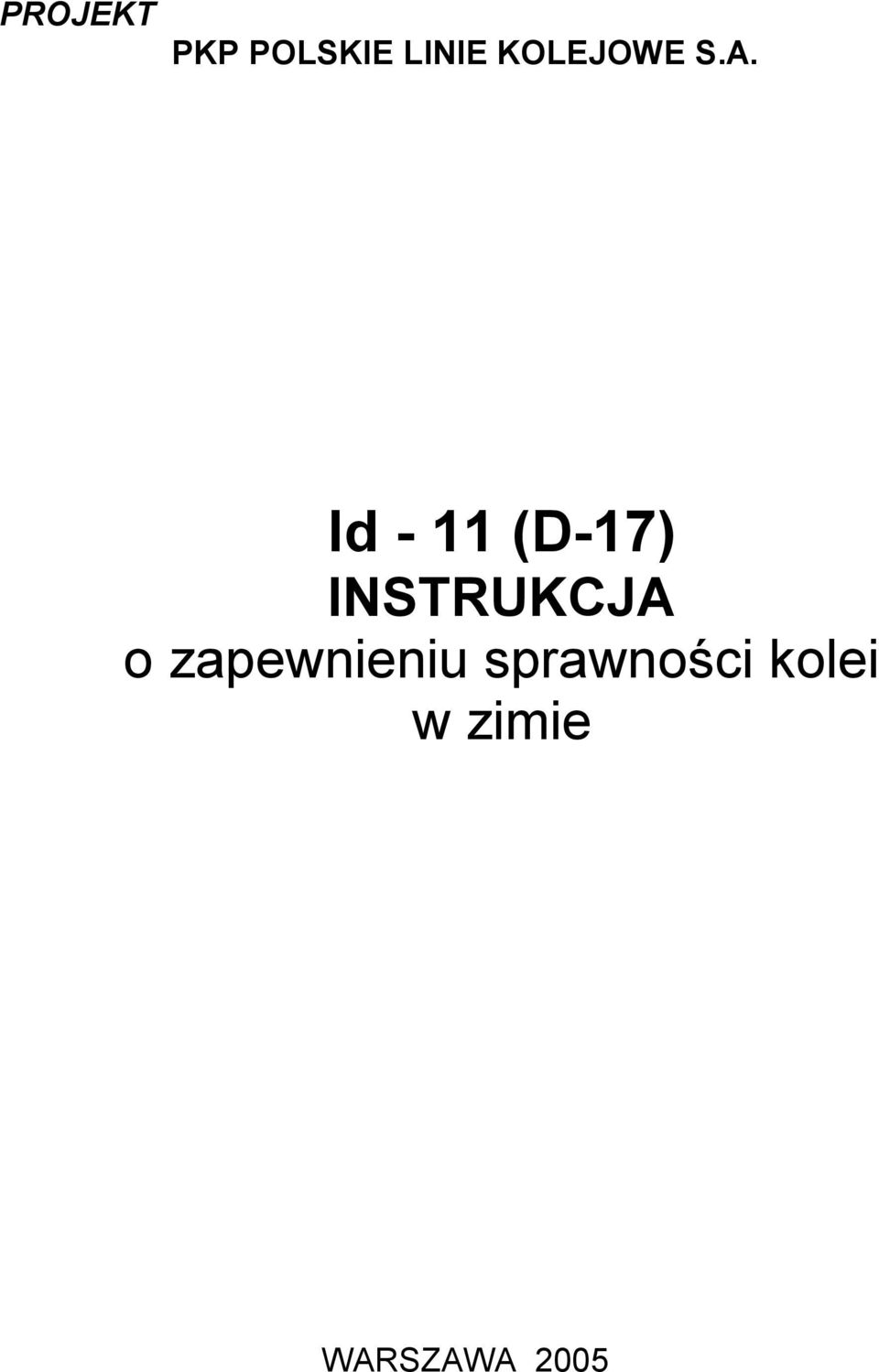 Id - 11 (D-17) INSTRUKCJA o