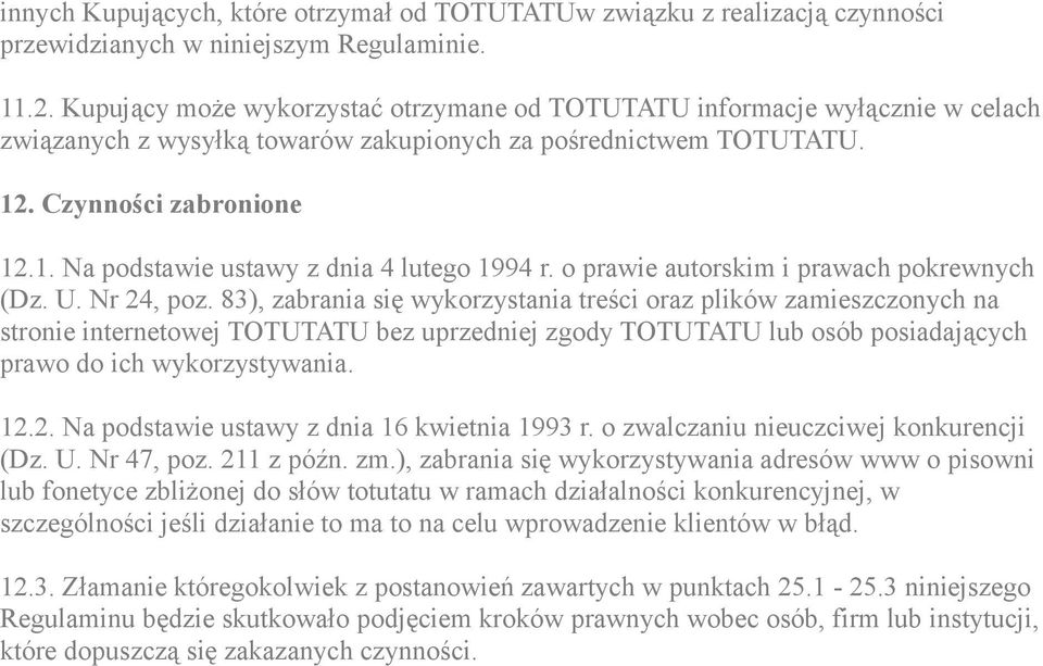 o prawie autorskim i prawach pokrewnych (Dz. U. Nr 24, poz.