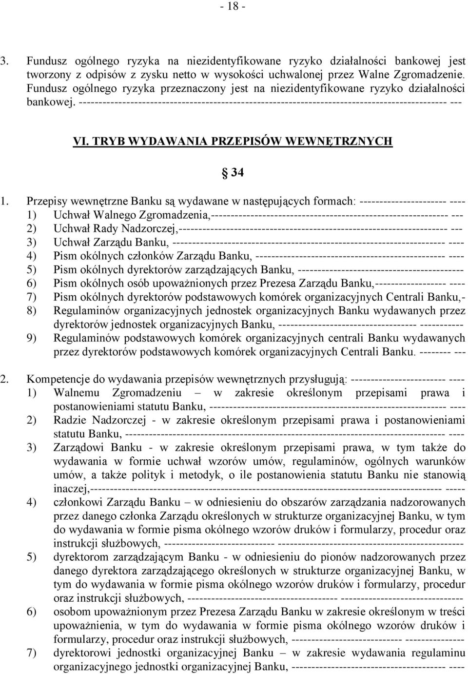 TRYB WYDAWANIA PRZEPISÓW WEWNĘTRZNYCH 34 1.