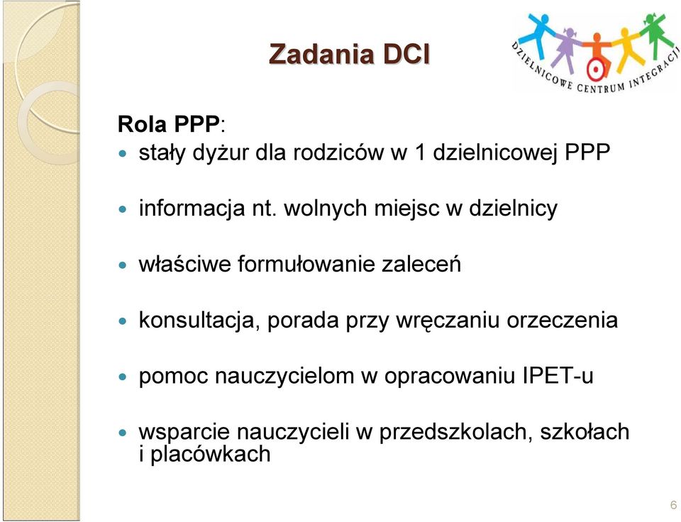 wolnych miejsc w dzielnicy właściwe formułowanie zaleceń konsultacja,