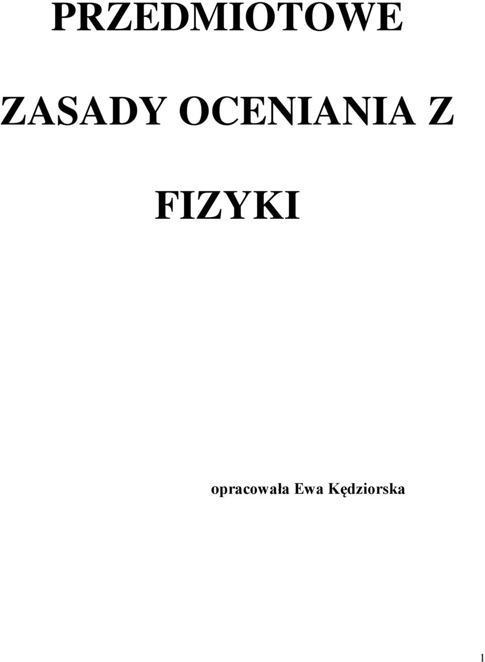 Z FIZYKI