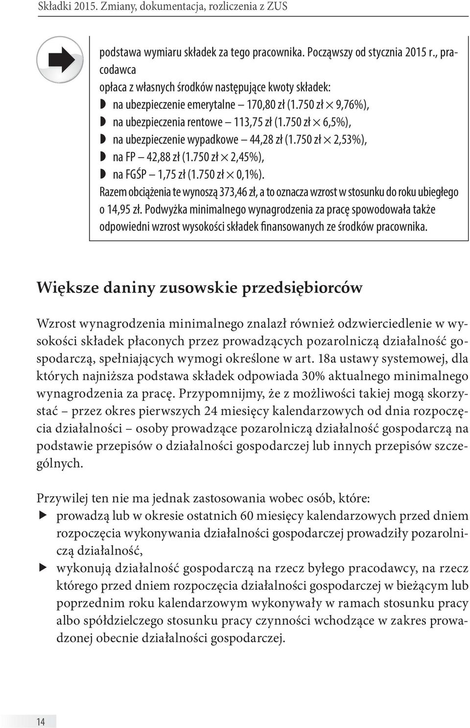 750 zł 6,5%), na ubezpieczenie wypadkowe 44,28 zł (1.750 zł 2,53%), na FP 42,88 zł (1.750 zł 2,45%), na FGŚP 1,75 zł (1.750 zł 0,1%).