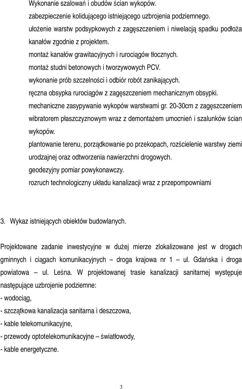 rczna obsypka rurocigów z zagszczeniem mechanicznym obsypki. mechaniczne zasypywanie wykopów warstwami gr.