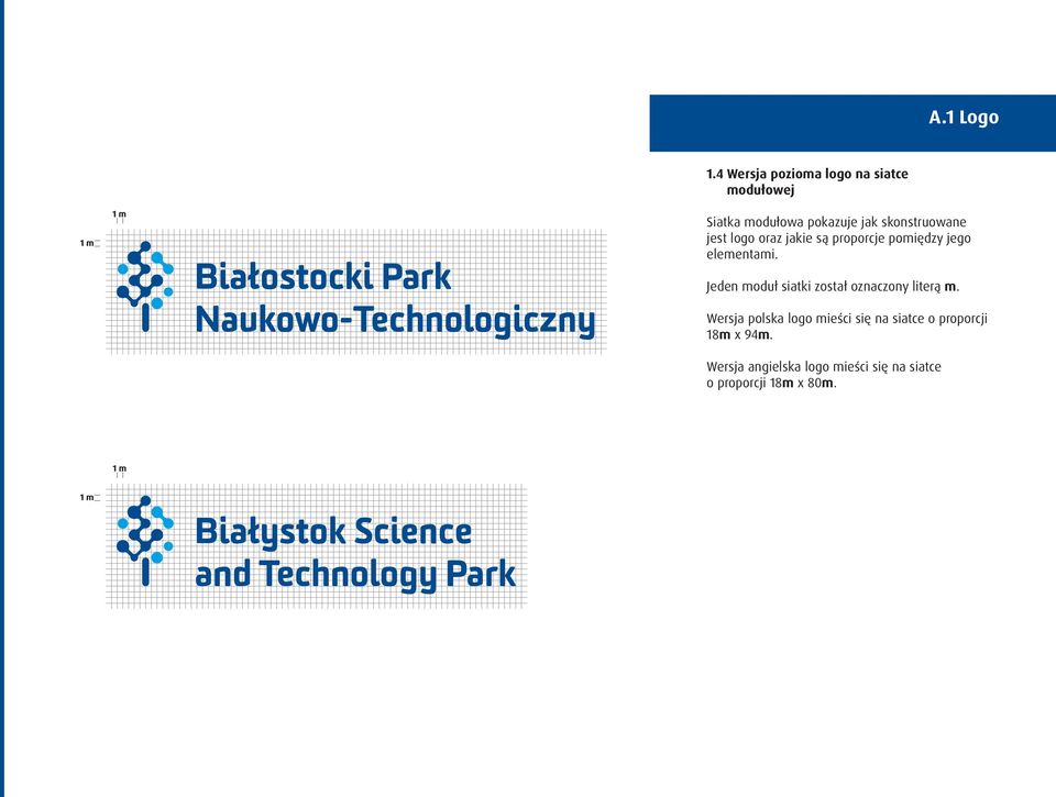 skonstruowane jest logo oraz jakie są proporcje pomiędzy jego elementami.