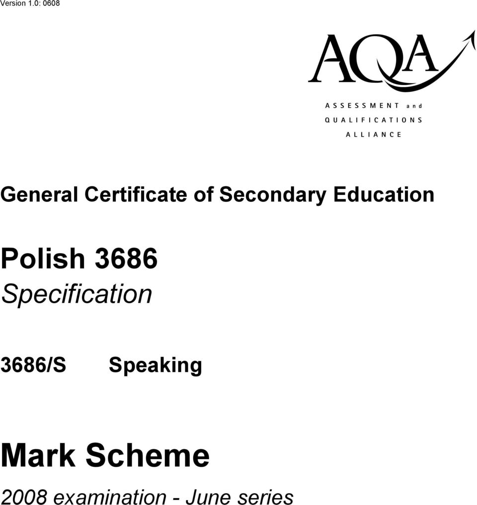 Secondary Education Polish 3686