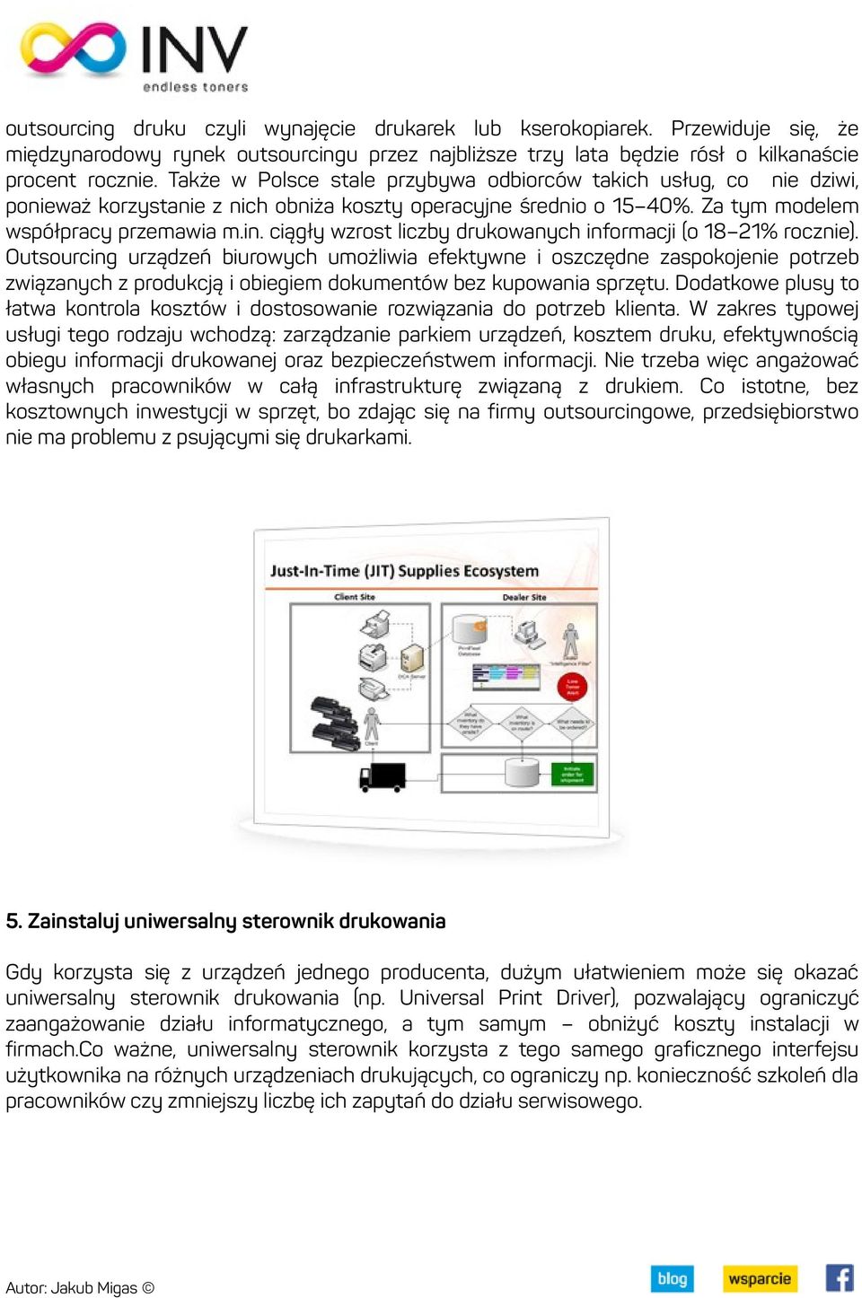 ciągły wzrost liczby drukowanych informacji (o 18 21% rocznie).