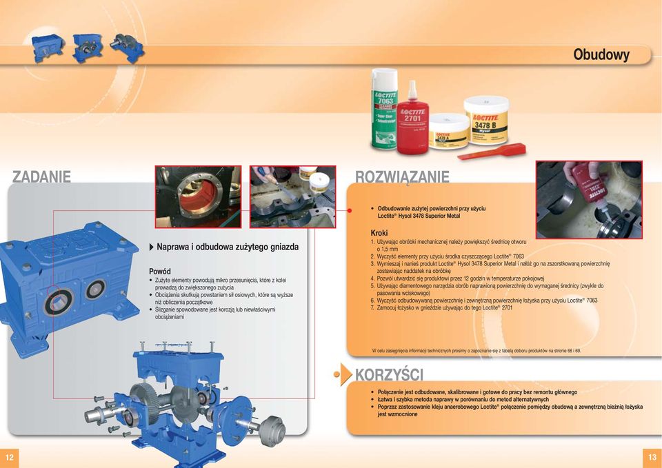 Używając obróbki mechanicznej należy powiększyć średnicę otworu o 1,5 mm 2. Wyczyść elementy przy użyciu środka czyszczącego Loctite 7063 3.