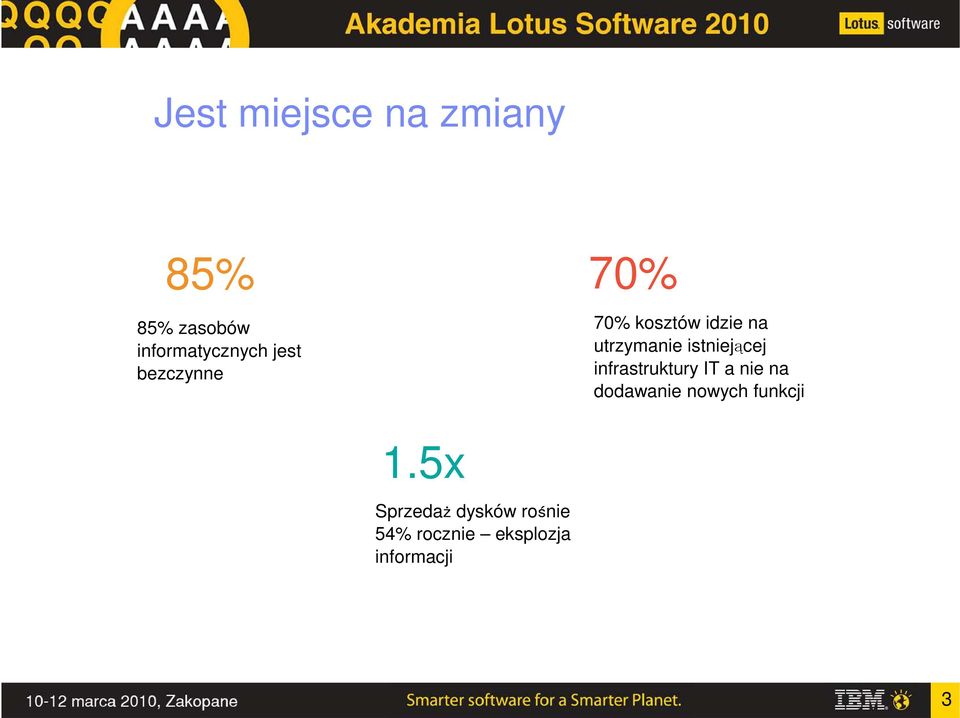 istniejącej infrastruktury IT a nie na dodawanie nowych