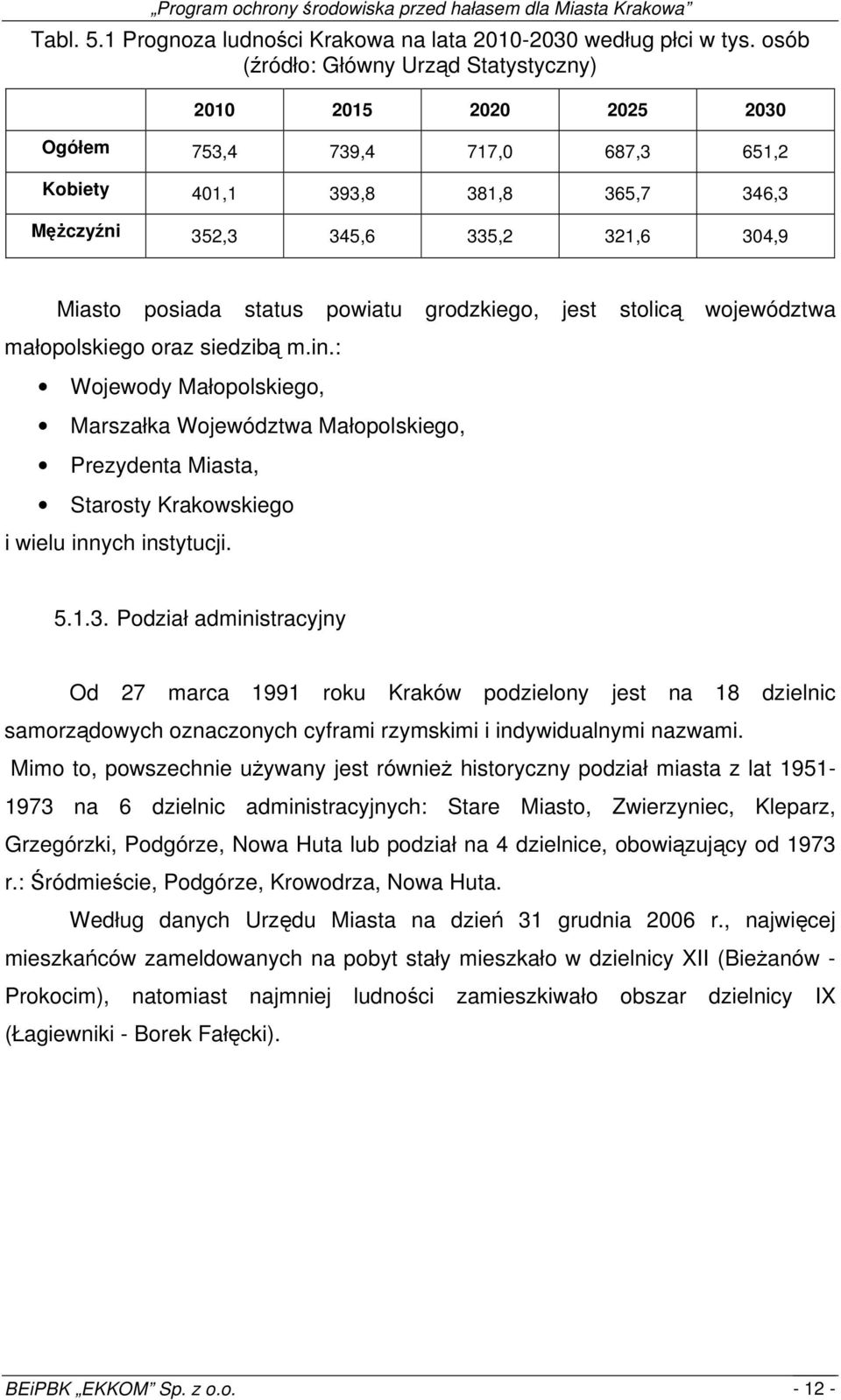 status powiatu grodzkiego, jest stolicą województwa małopolskiego oraz siedzibą m.in.