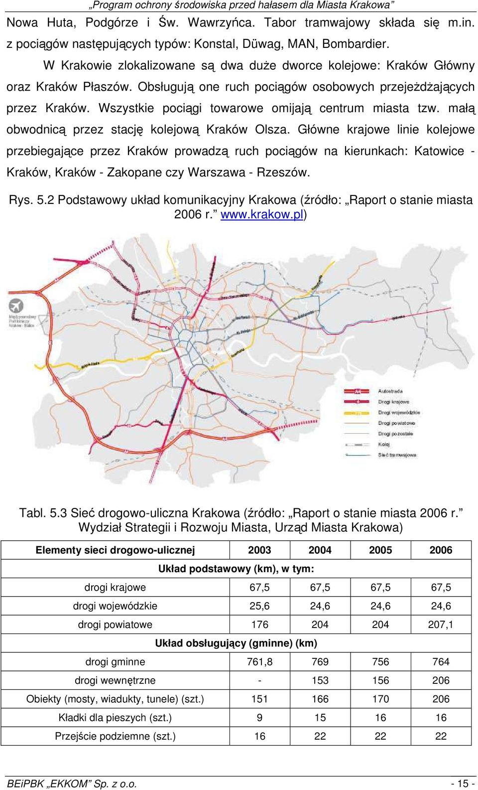 Wszystkie pociągi towarowe omijają centrum miasta tzw. małą obwodnicą przez stację kolejową Kraków Olsza.