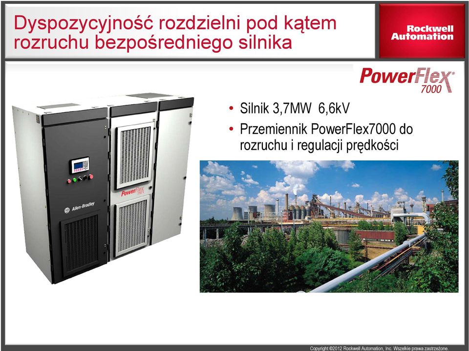 Silnik 3,7MW 6,6kV Przemiennik