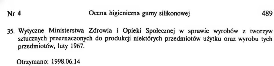 wyrobów z tworzyw sztucznych przeznaczonych do produkq'i