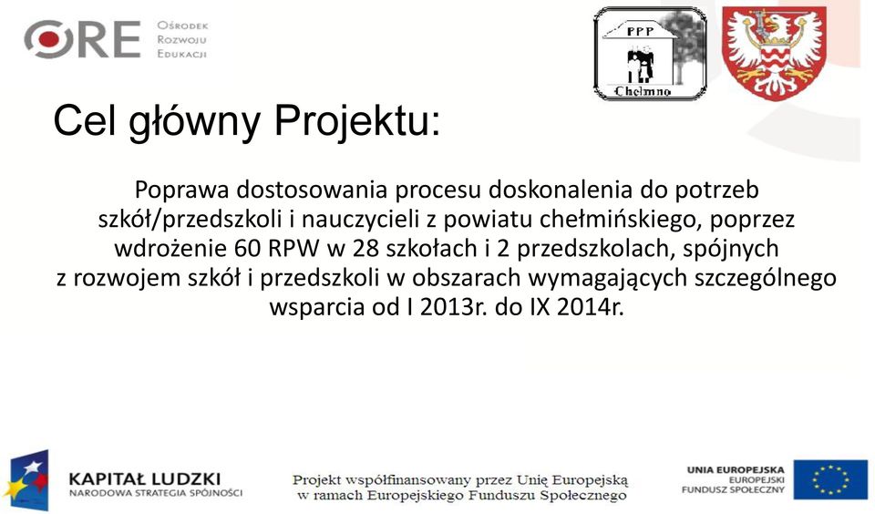 60 RPW w 28 szkołach i 2 przedszkolach, spójnych z rozwojem szkół i