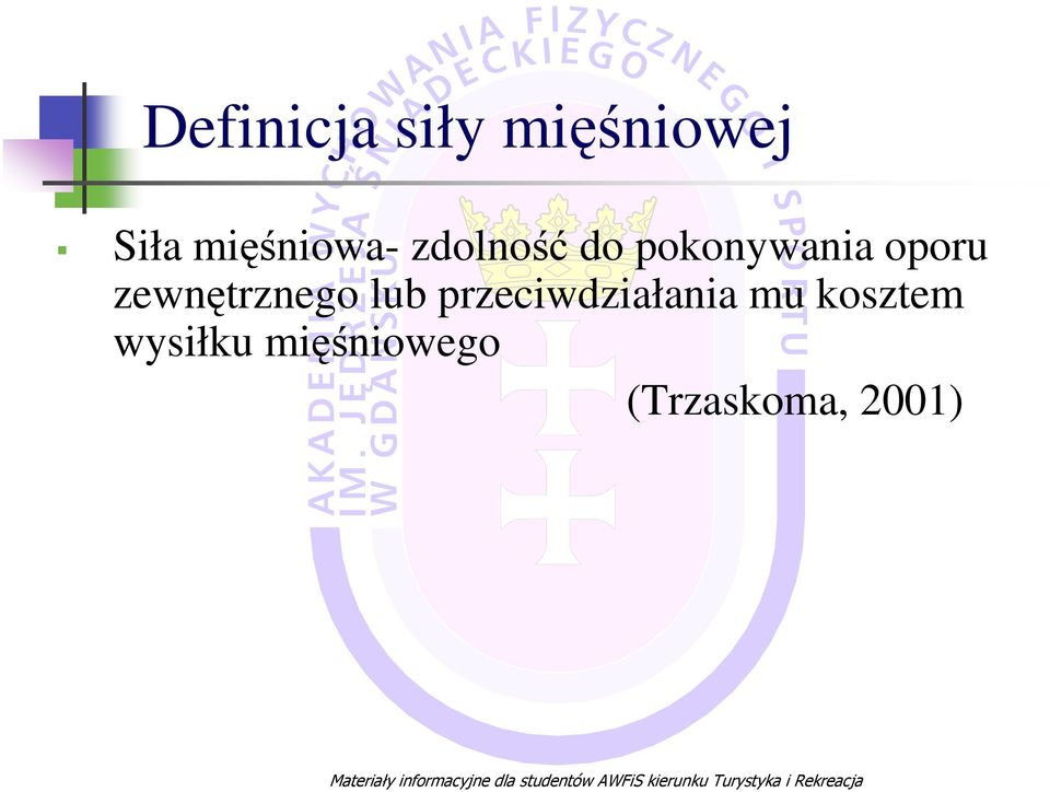 oporu zewnętrznego lub