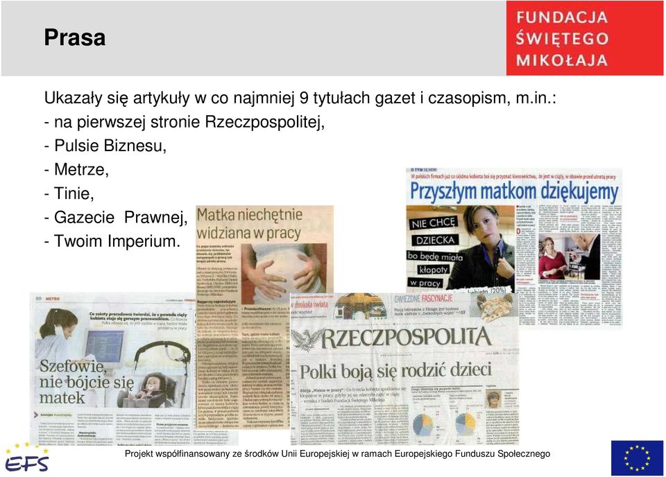 : - na pierwszej stronie Rzeczpospolitej, -