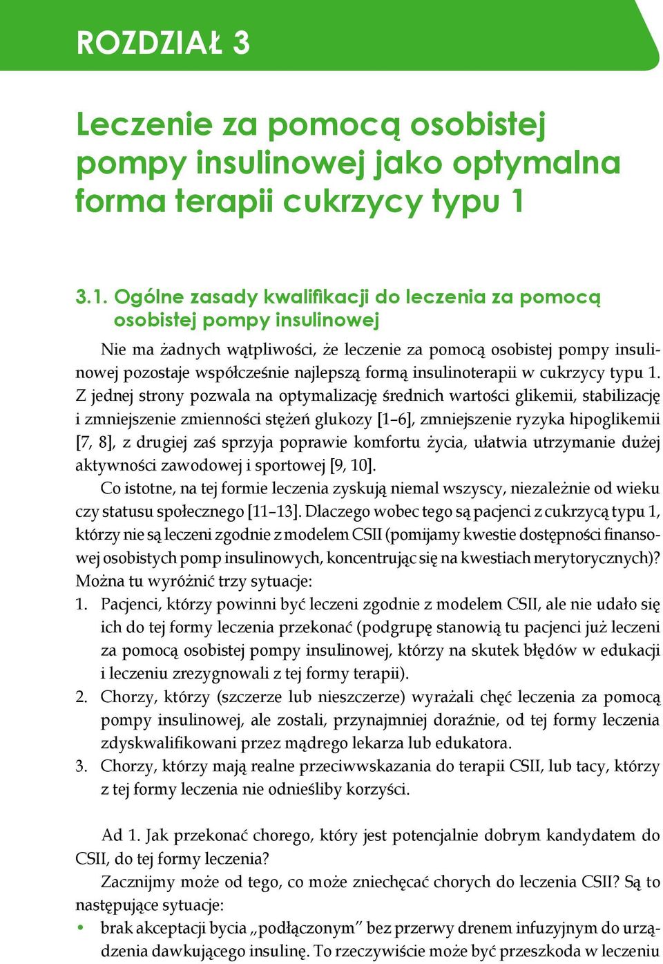 insulinoterapii w cukrzycy typu 1.