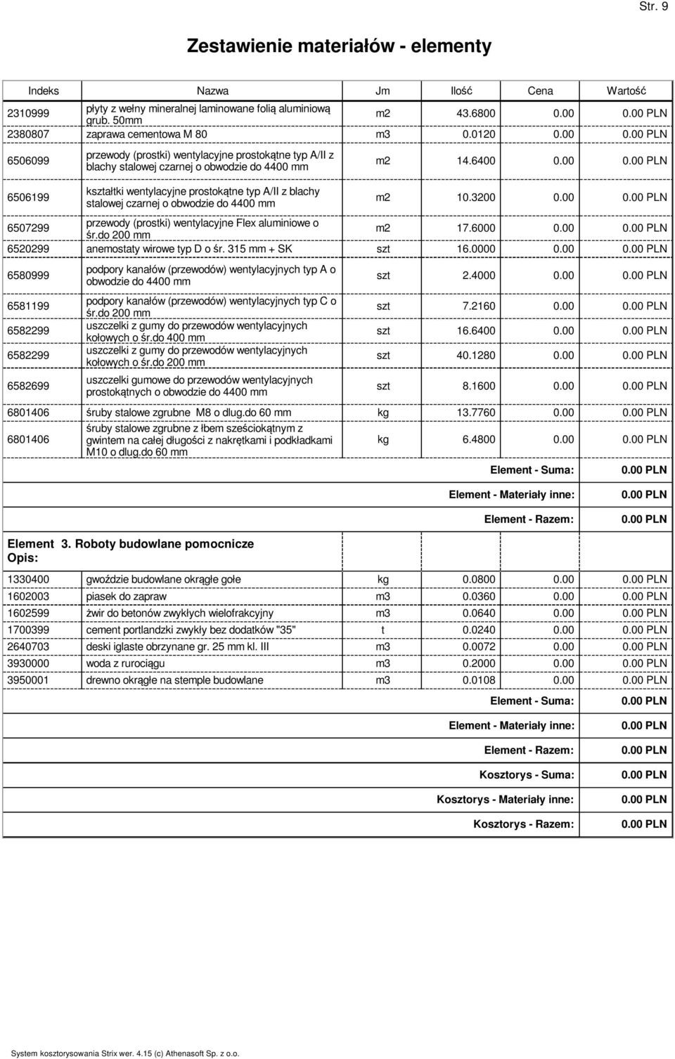 00 6506099 6506199 przewody (prostki) wentylacyjne prostoktne typ A/II z blachy stalowej czarnej o obwodzie do 4400 mm kształtki wentylacyjne prostoktne typ A/II z blachy stalowej czarnej o obwodzie