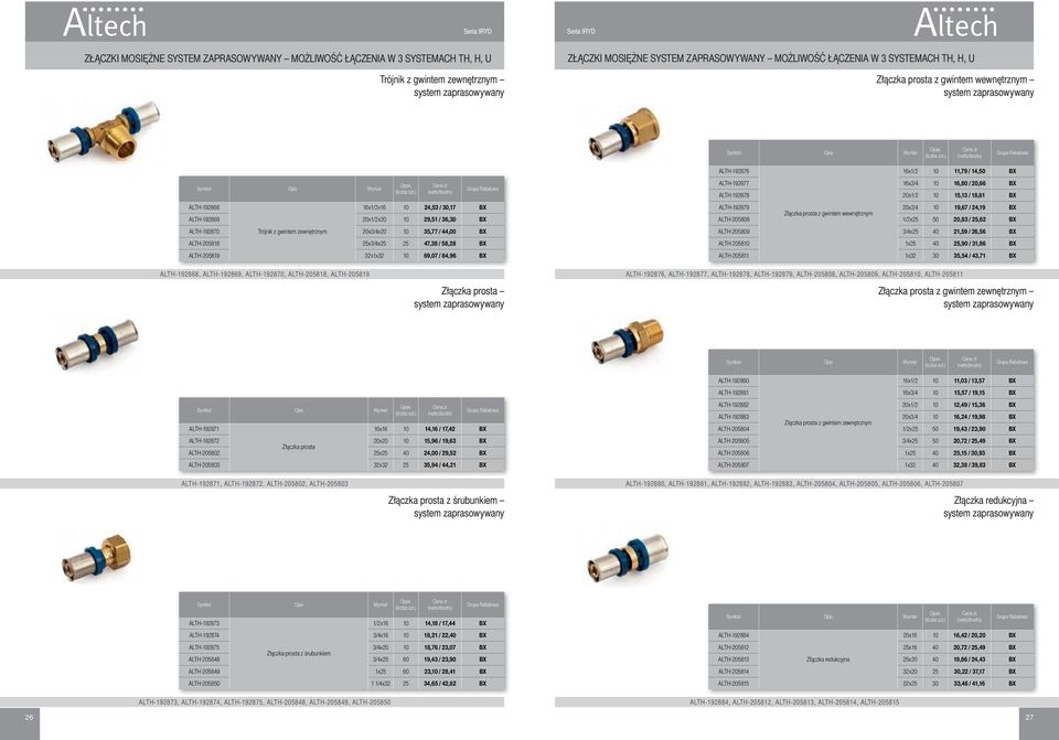 zewnętrznym 20x3/4x20 10 35,77 / 44,00 BX ALTH-205818 25x3/4x25 25 47,38 / 58,28 BX ALTH-205819 32x1x32 10 69,07 / 84,96 BX ALTH-192876 16x1/2 10 11,79 / 14,50 BX ALTH-192877 16x3/4 10 16,80 / 20,66