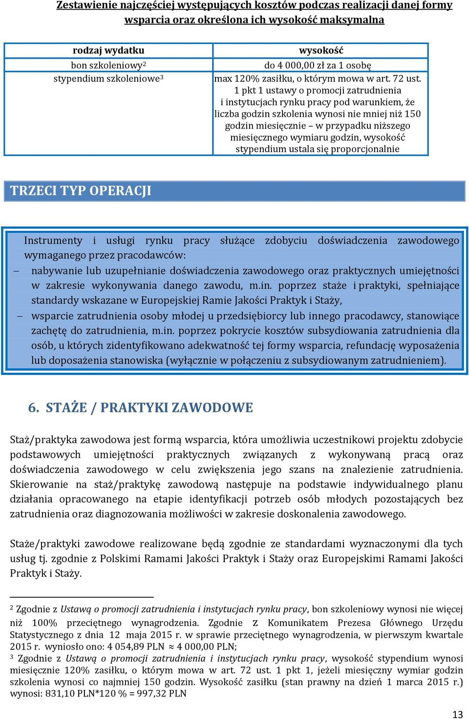 1 pkt 1 ustawy o promocji zatrudnienia i instytucjach rynku pracy pod warunkiem, że liczba godzin szkolenia wynosi nie mniej niż 150 godzin miesięcznie w przypadku niższego miesięcznego wymiaru