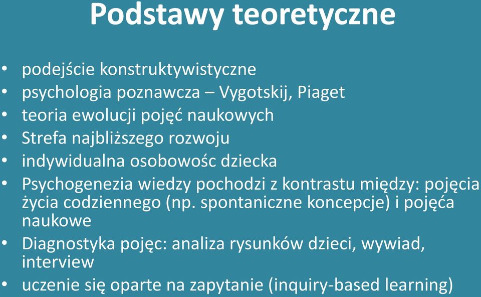 pochodzi z kontrastu między: pojęcia życia codziennego (np.