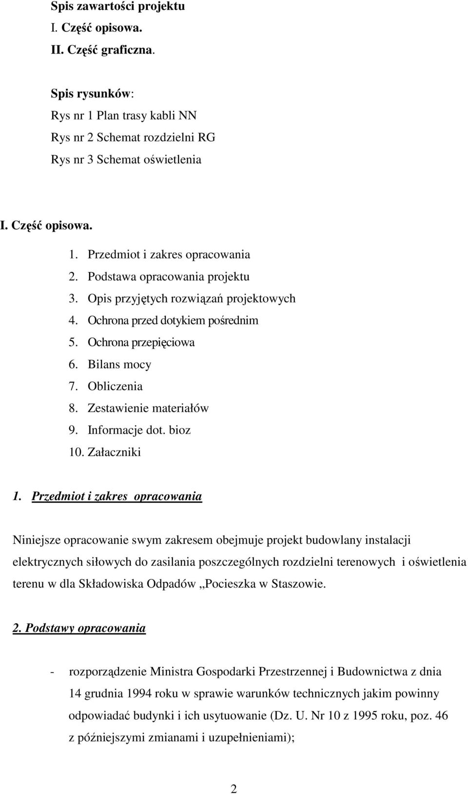 Informacje dot. bioz 10. Załaczniki 1.