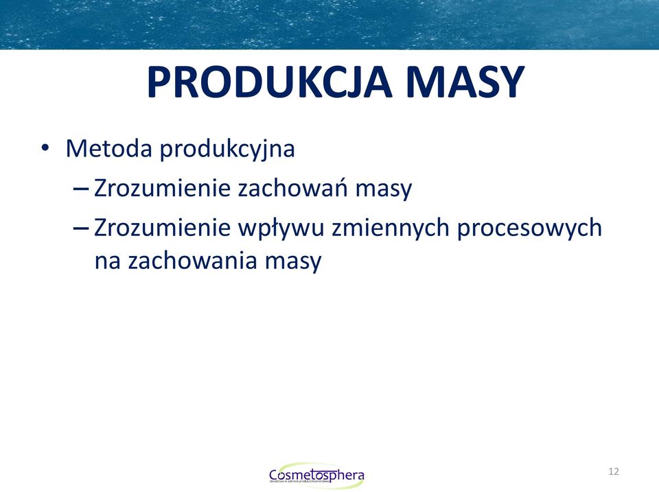 zachowań masy Zrozumienie