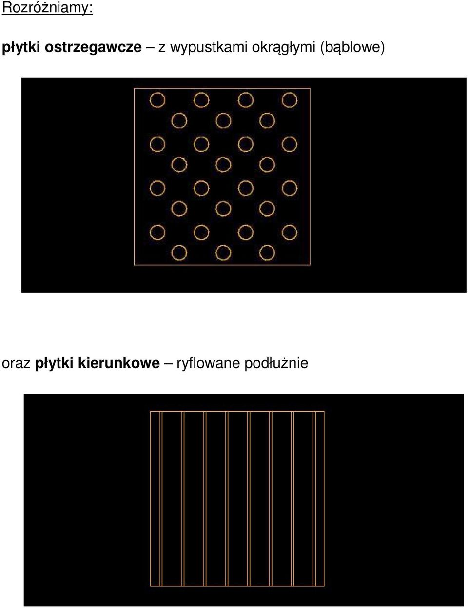 okrągłymi (bąblowe) oraz