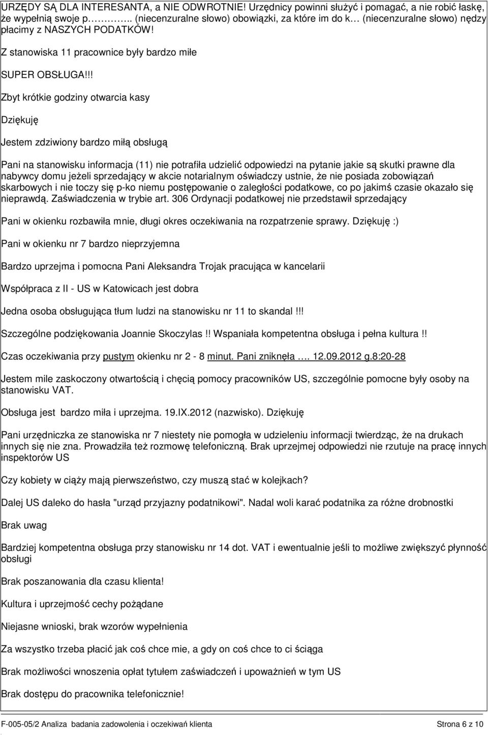 !! Zbyt krótkie godziny otwarcia kasy Dziękuję Jestem zdziwiony bardzo miłą obsługą Pani na stanowisku informacja (11) nie potrafiła udzielić odpowiedzi na pytanie jakie są skutki prawne dla nabywcy