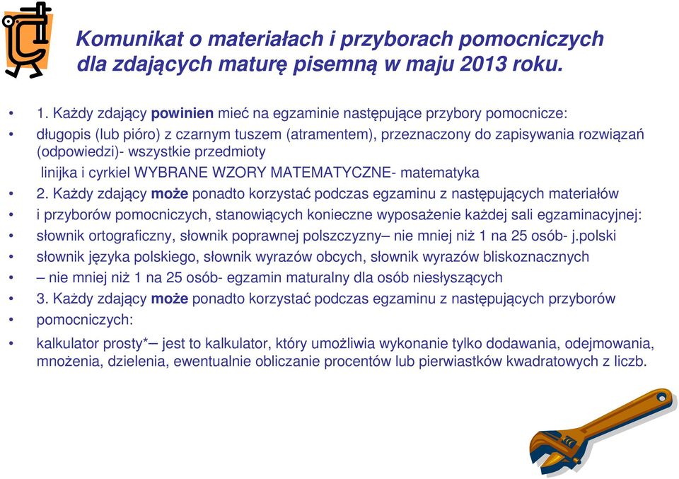 linijka i cyrkiel WYBRANE WZORY MATEMATYCZNE- matematyka 2.