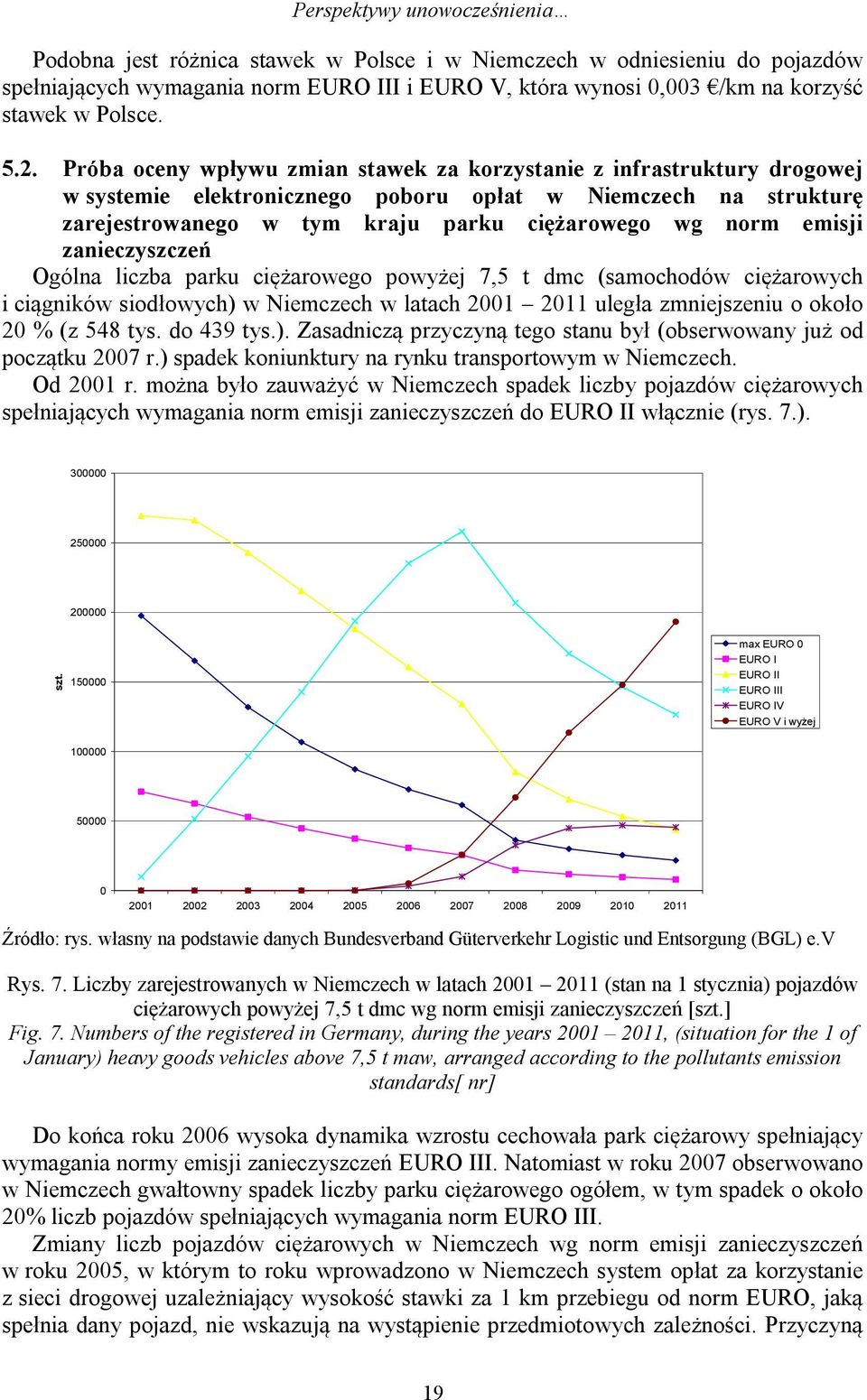 Próba oceny wpływu zmian stawek za korzystanie z infrastruktury drogowej w systemie elektronicznego poboru opłat w Niemczech na strukturę zarejestrowanego w tym kraju parku ciężarowego wg norm emisji