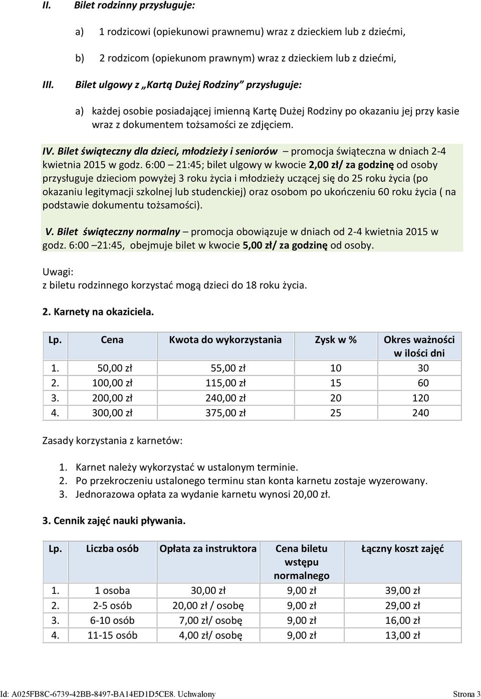 Bilet świąteczny dla dzieci, młodzieży i seniorów promocja świąteczna w dniach 2-4 kwietnia 2015 w godz.