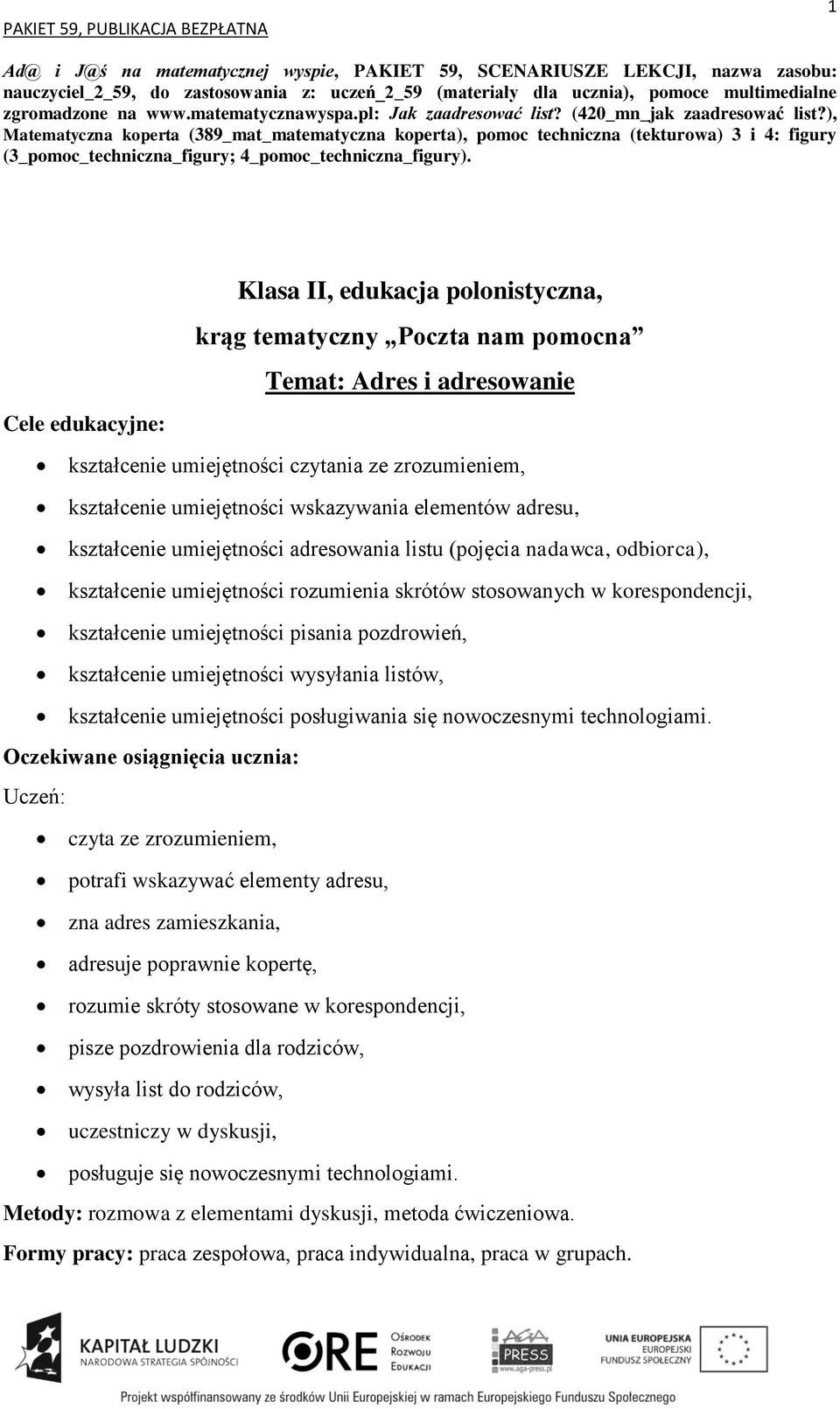 ), Matematyczna koperta (389_mat_matematyczna koperta), pomoc techniczna (tekturowa) 3 i 4: figury (3_pomoc_techniczna_figury; 4_pomoc_techniczna_figury).