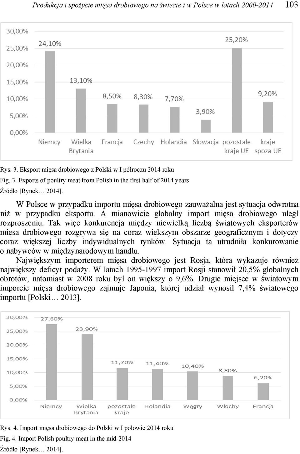 Tak więc konkurencja między niewielką liczbą światowych eksporterów mięsa drobiowego rozgrywa się na coraz większym obszarze geograficznym i dotyczy coraz większej liczby indywidualnych rynków.