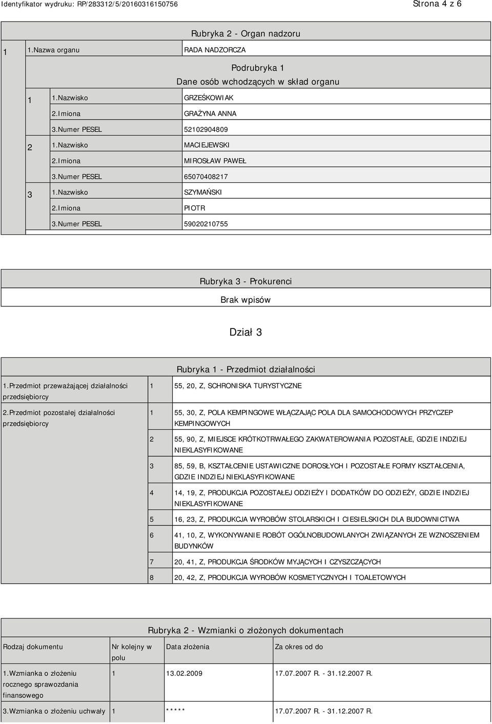 Przedmiot przeważającej działalności przedsiębiorcy 2.