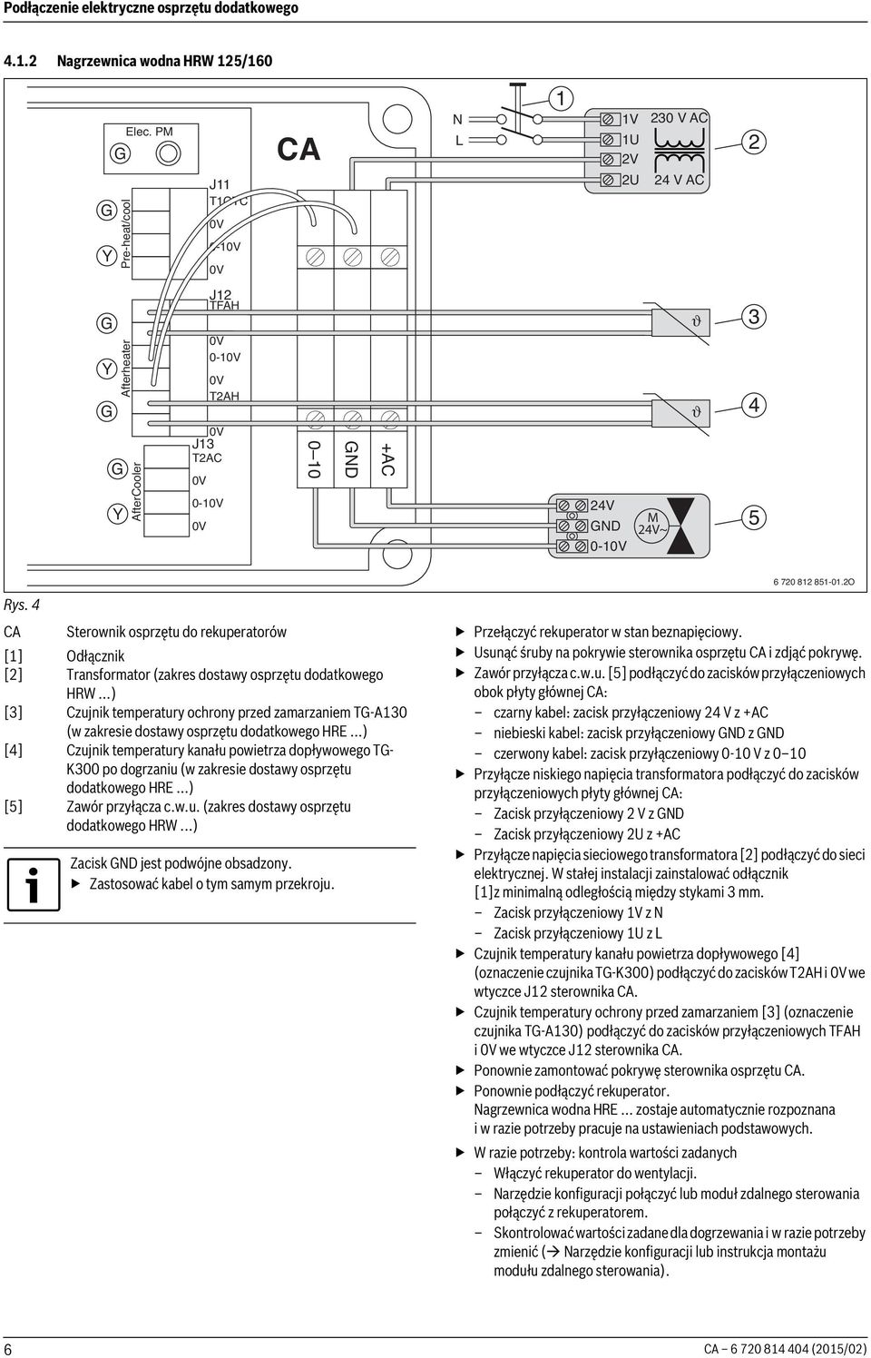 ..) [] Czujnik temperatury ochrony przed zamarzaniem T-A0 (w zakresie dostawy osprzętu dodatkowego HRE.